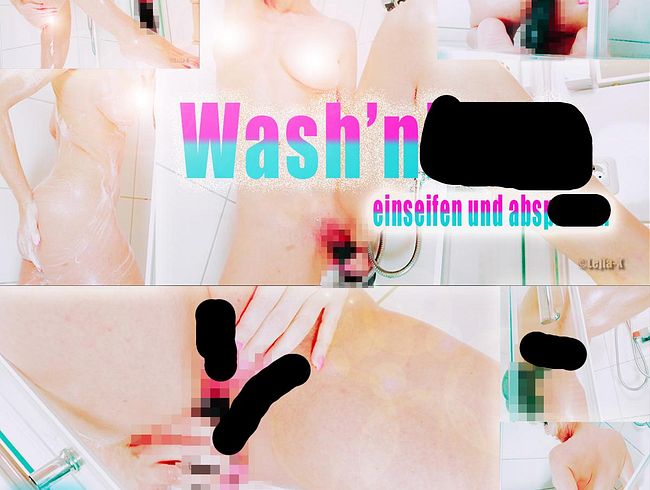Lejla-X's Porno Video: Wash'nfu*k -einseifen und abspri**en-